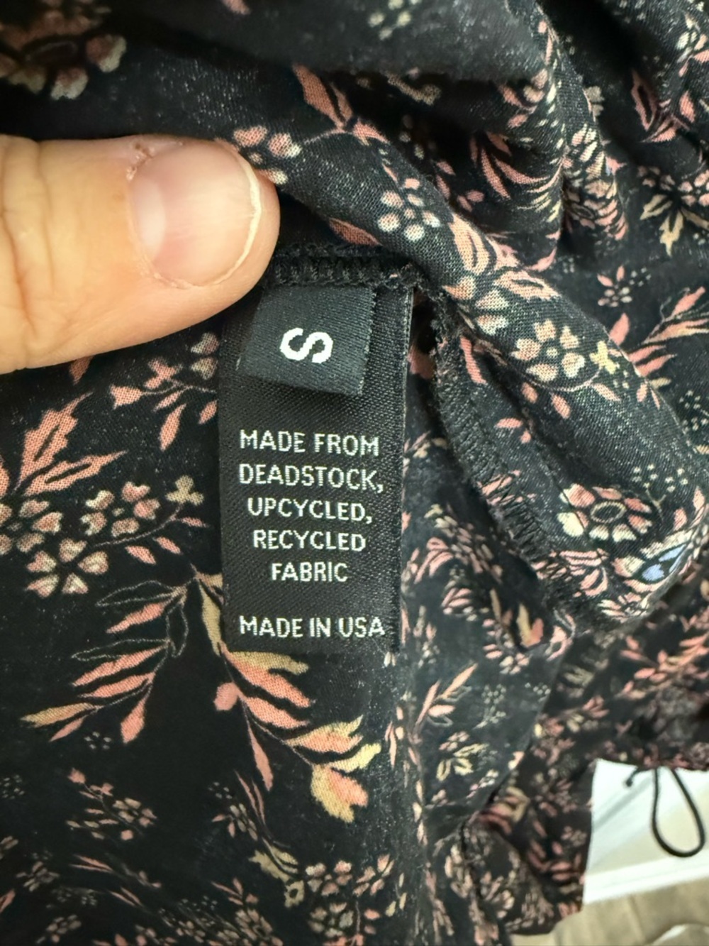 Madewell Christy Dawn Tallulah Tie Back Black Floral Midi Dress Size Small - Picture 6 of 10